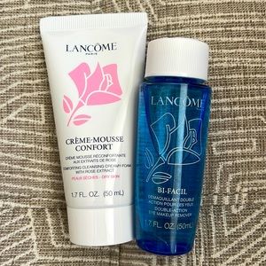 Lancôme crème mousse confort cleanser & bi-facil eye makeup remover
